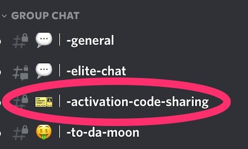 -activation-code-sharing