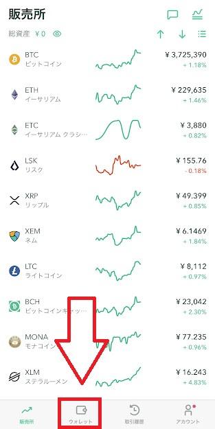 日本円の入金